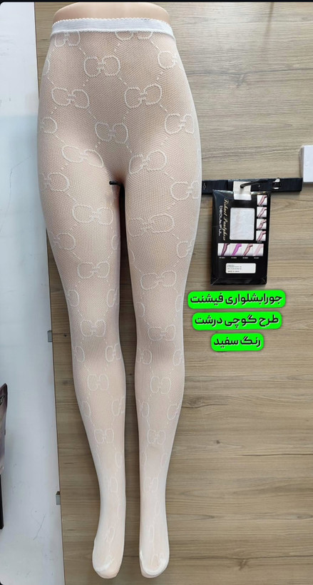 جوراب شلواری فاق بسته زنبوری طرح گوچی وارداتی